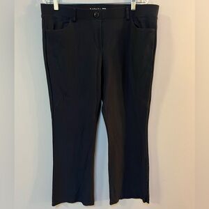Black Soft Pull On Dress Pants by Tapata size XXL 28” Inseam Petite